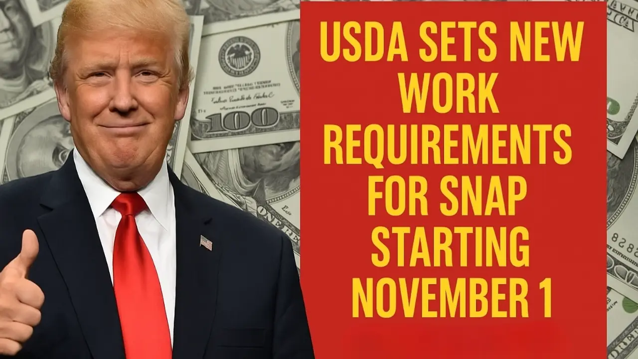 USDA Sets New Work Requirements for SNAP Starting November 1 Nationwide