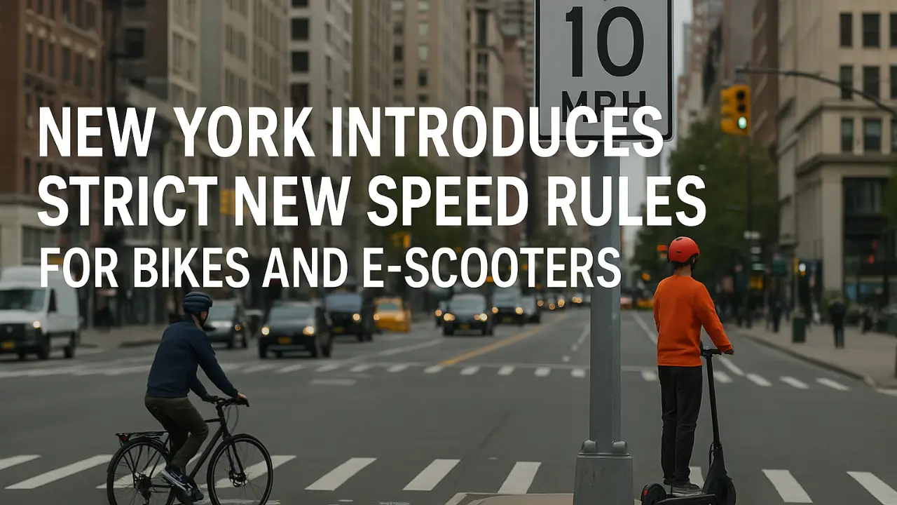 Confirmed—New York introduces strict new speed rules for bikes and e-scooters—here’s what riders must know