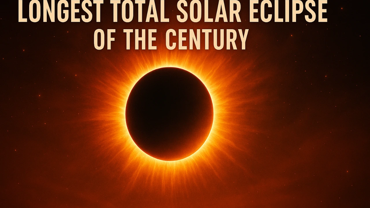 Day will turn to night during the longest total solar eclipse of the century