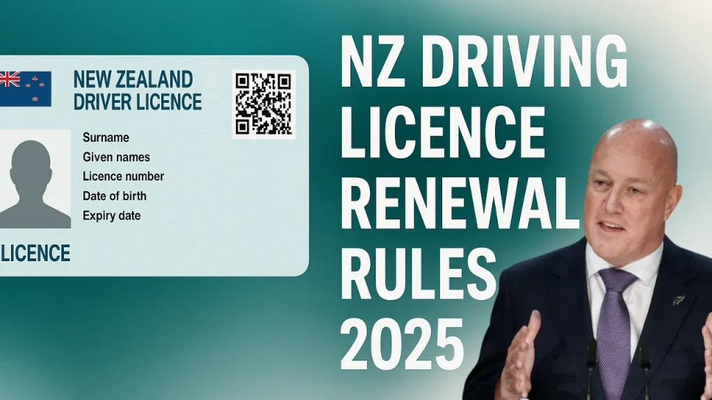 NZ Driving Licence Renewal Rules 2025 – New Changes for Seniors Over 65