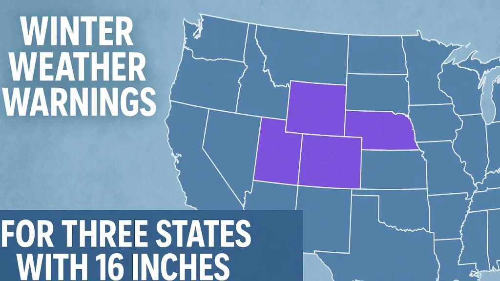 Winter Weather Warnings for Three States With 16 Inches of Snow To Hit