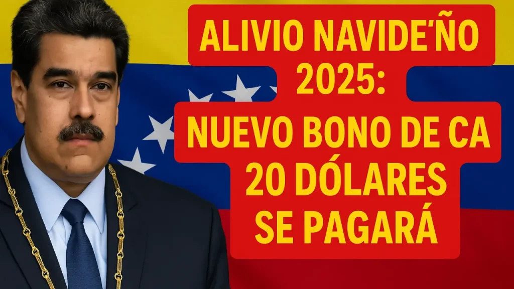 Alivio Navideño 2025 Nuevo Bono de Casi 20 Dólares se Pagará Vía VeMonedero antes de las Fiestas de Diciembre