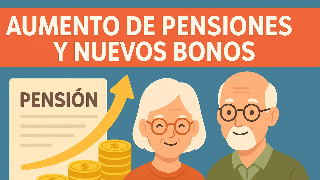 Aumento de pensiones y nuevos bonos así quedará el ingreso total de los adultos mayores en 2026
