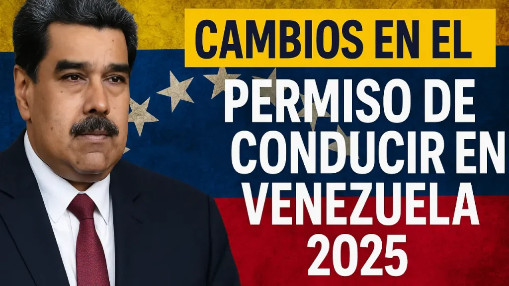 Cambios en el permiso de conducir en Venezuela 2025 – Nuevas normas entran en vigor el 30 de noviembre