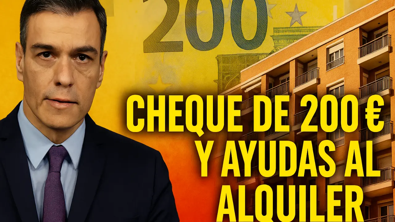 Cheque de 200 € y ayudas al alquiler todo lo que puedes pedir en noviembre-diciembre 2025