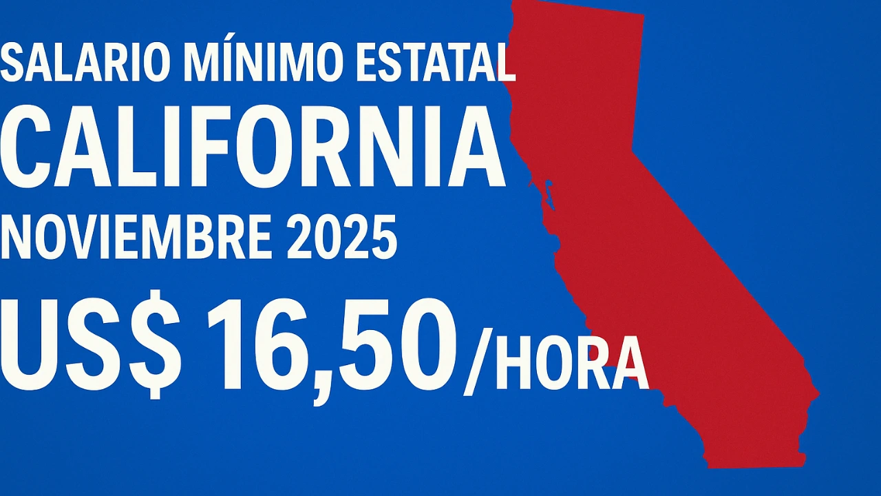 De cuánto es el salario mínimo en California en noviembre 2025