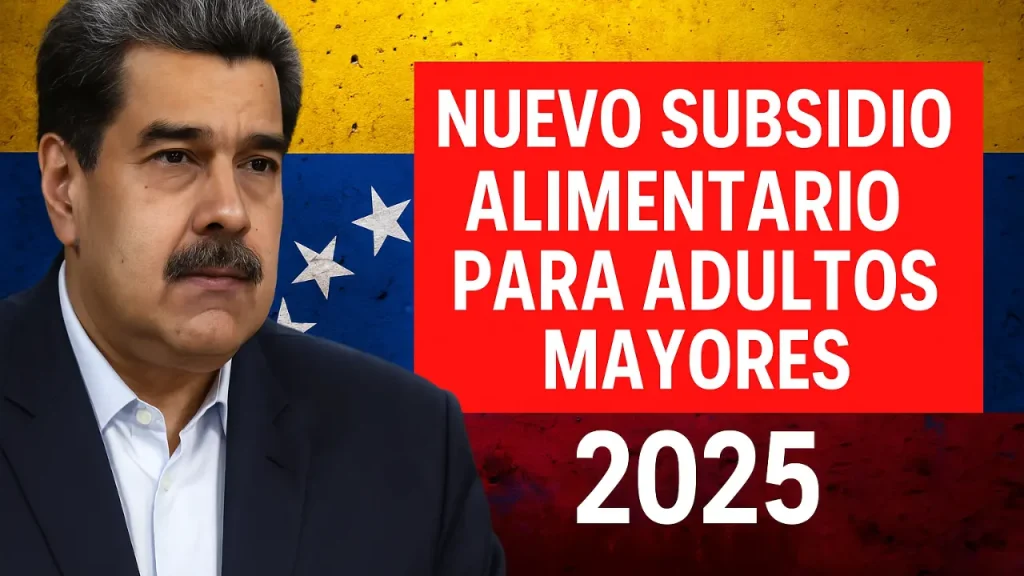 Nuevo Subsidio Alimentario para Adultos Mayores 2025