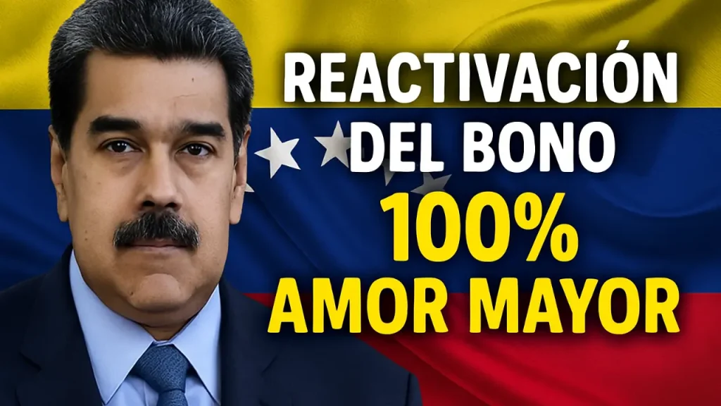 Reactivación del Bono 100 Amor Mayor Nuevas Inclusiones y Montos para Diciembre 2025