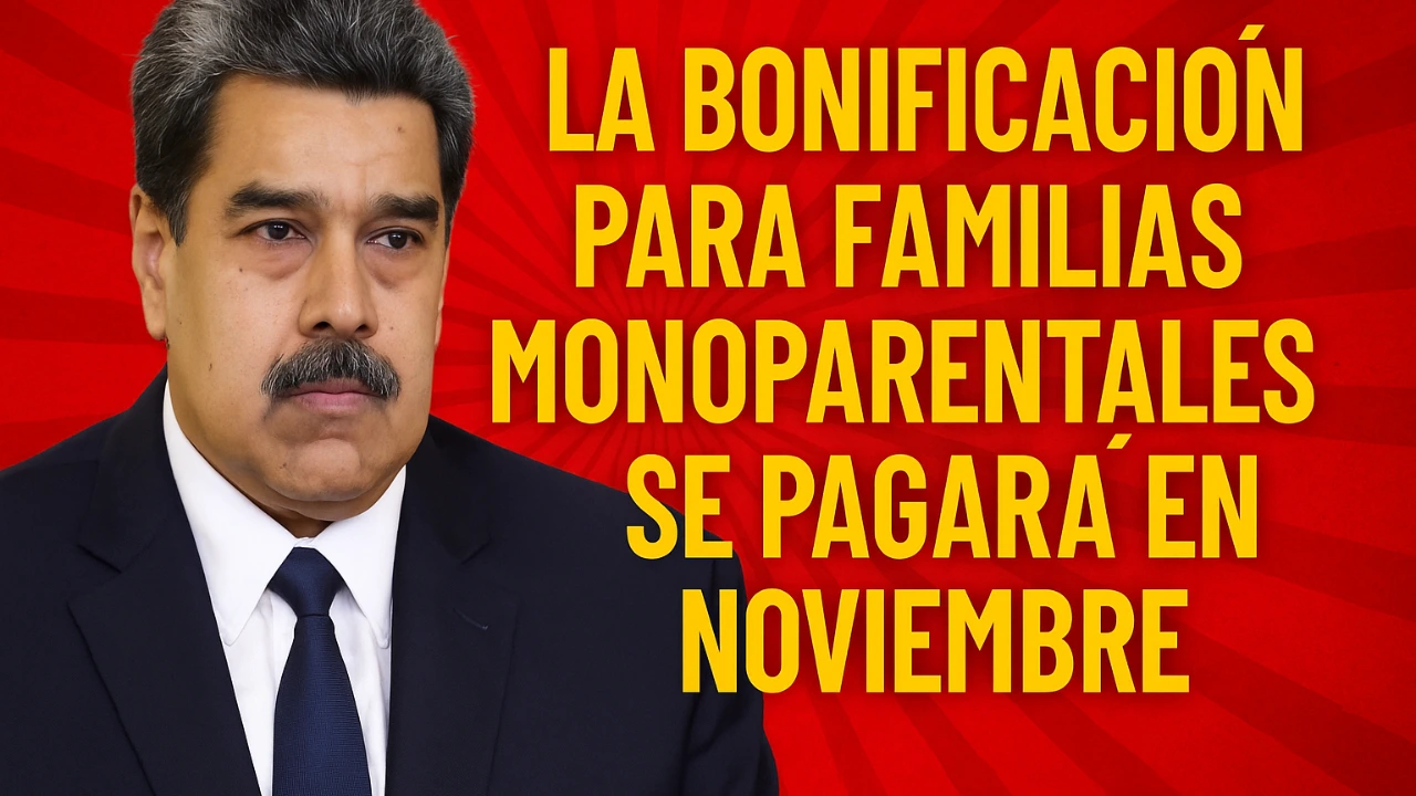 ¿Se abonará la bonificación para familias monoparentales en noviembre? Esto es lo que informó el Sistema Patria, junto con otras ayudas previstas.