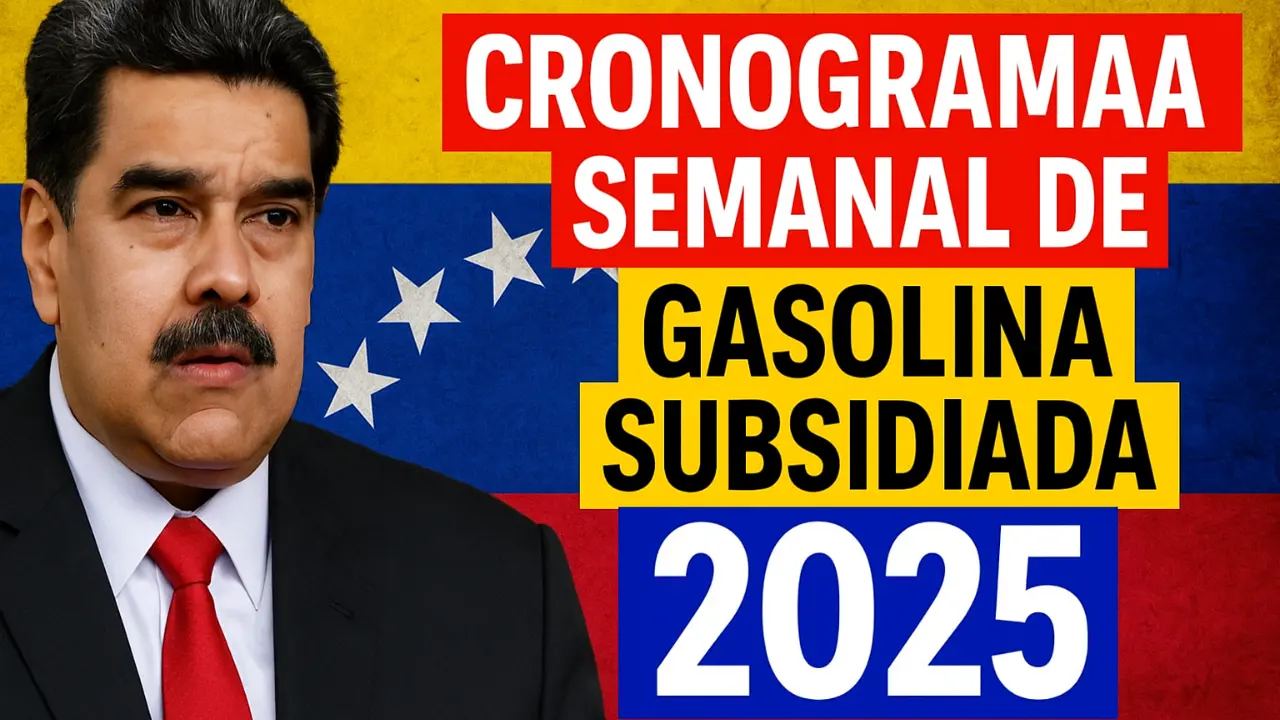 Cronograma Semanal de Gasolina Subsidiada 2025: Placas y días de abastecimiento en Diciembre