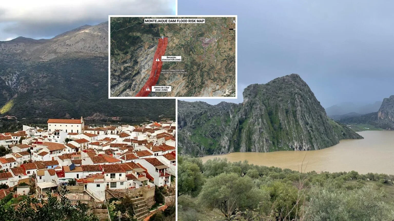 Evacúan un segundo municipio en Málaga ante el riesgo de desbordamiento de una presa