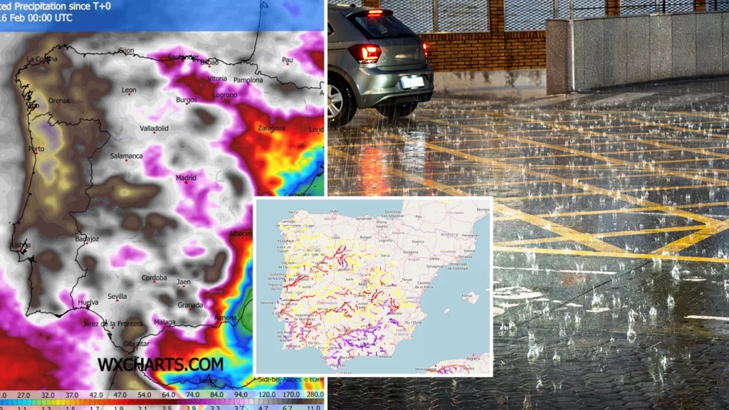 España enfrenta riesgo extremo de inundaciones por suelos saturados