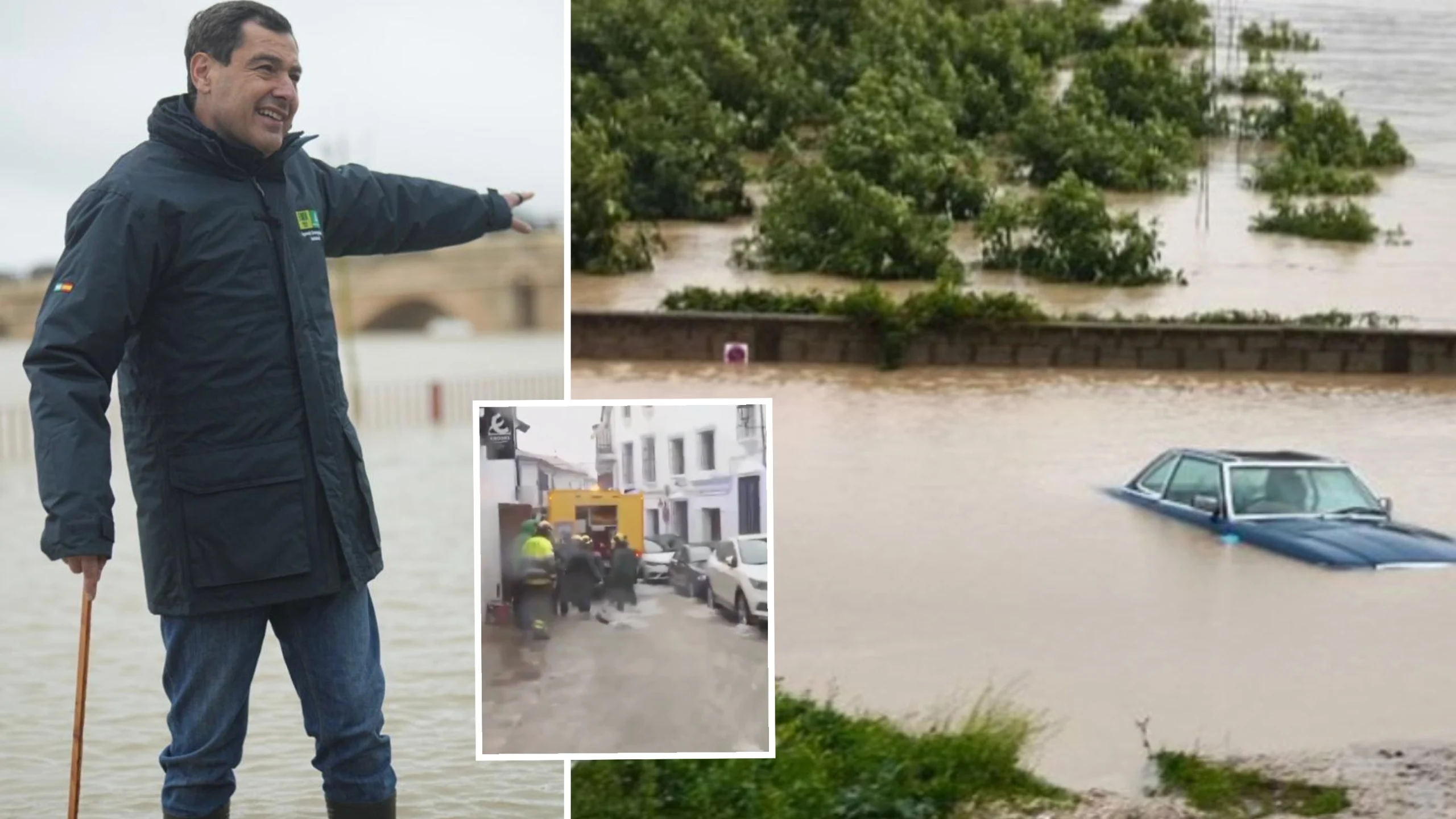 Evacuan por completo Grazalema por el riesgo de derrumbes y saturación del terreno