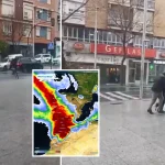 Héroes salvan a mujer arrastrada por fuertes vientos hacia el tráfico en Andalucía