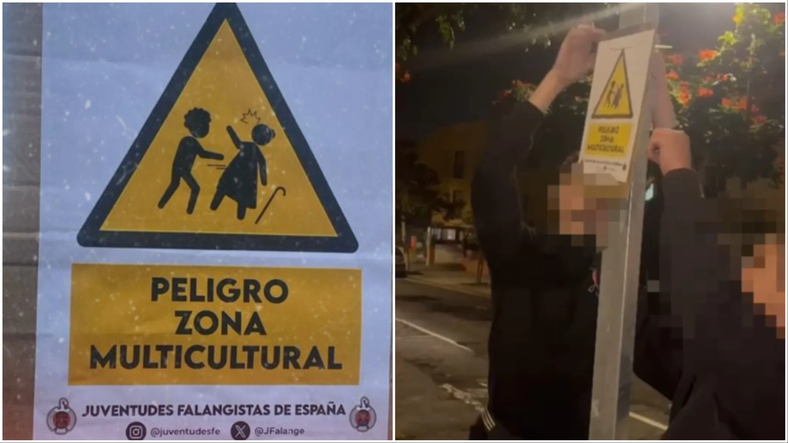 Indignación en Tenerife por la aparición de un cartel con mensajes racistas cerca de un centro de acogida