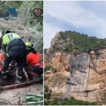 Un senderista en Málaga quedó atrapado en el barro durante ocho horas antes de ser rescatado