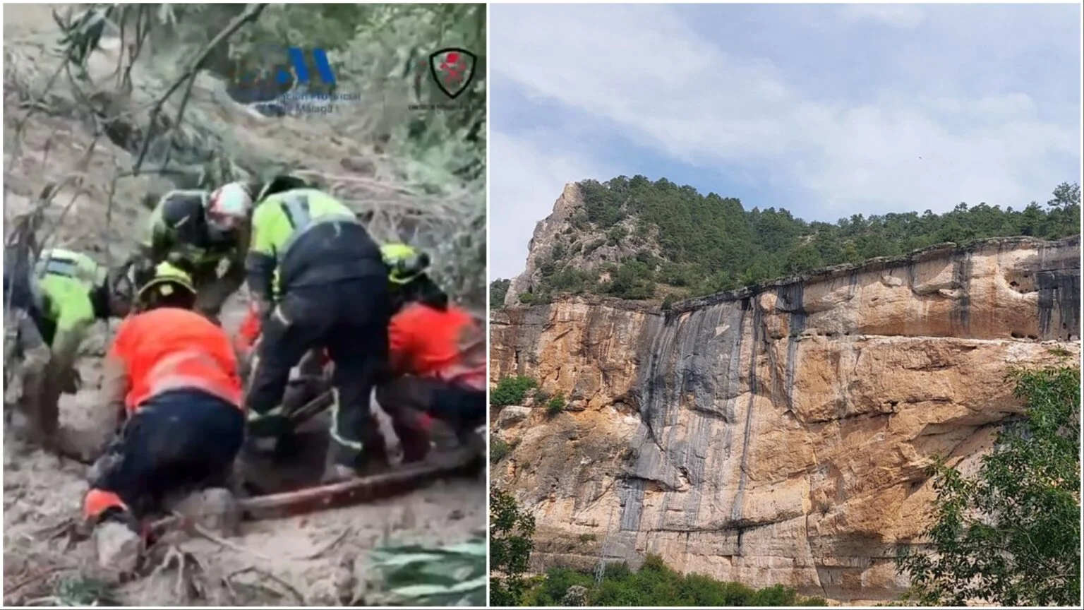 Un senderista en Málaga quedó atrapado en el barro durante ocho horas antes de ser rescatado