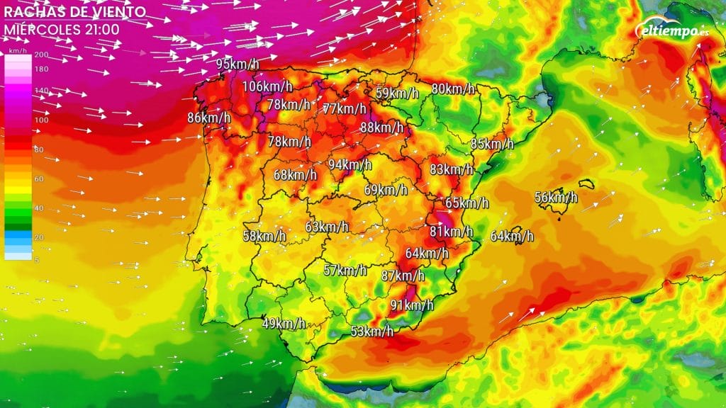 Andalucía se prepara ante la llegada de la borrasca Nils con avisos por fuertes rachas de viento